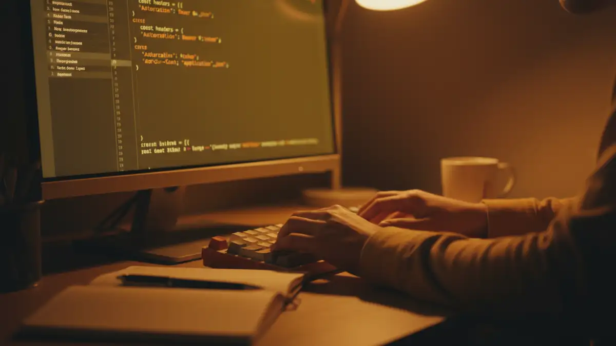 api security authentication documentation - Developer implementing API authentication in code