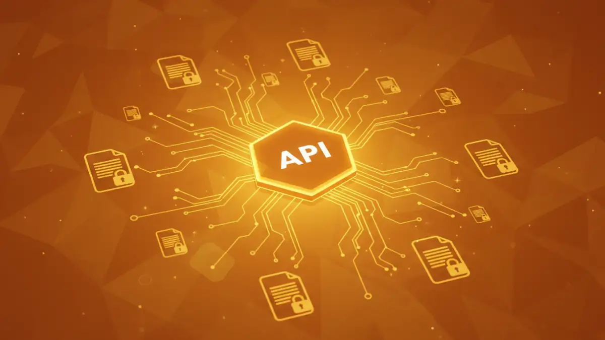 batch encrypting documents - Abstract visualization of a bulk file encryption API processing multiple documents.