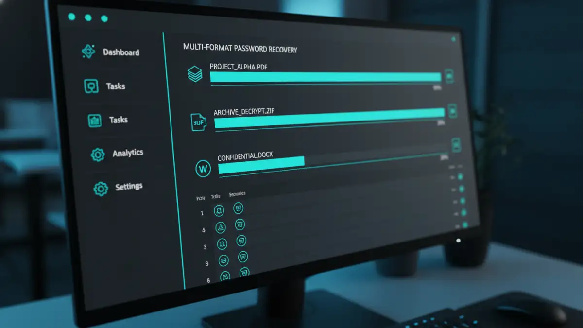 best universal security tool best universal security tool - A demonstration of a file password tool's interface recovering passwords from multiple formats