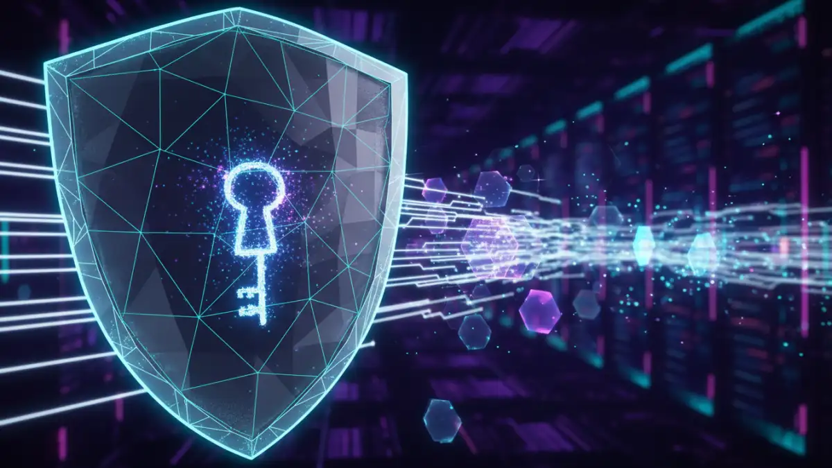 cloud document encryption cloud document encryption - An abstract visual of layered digital security and encryption protocols