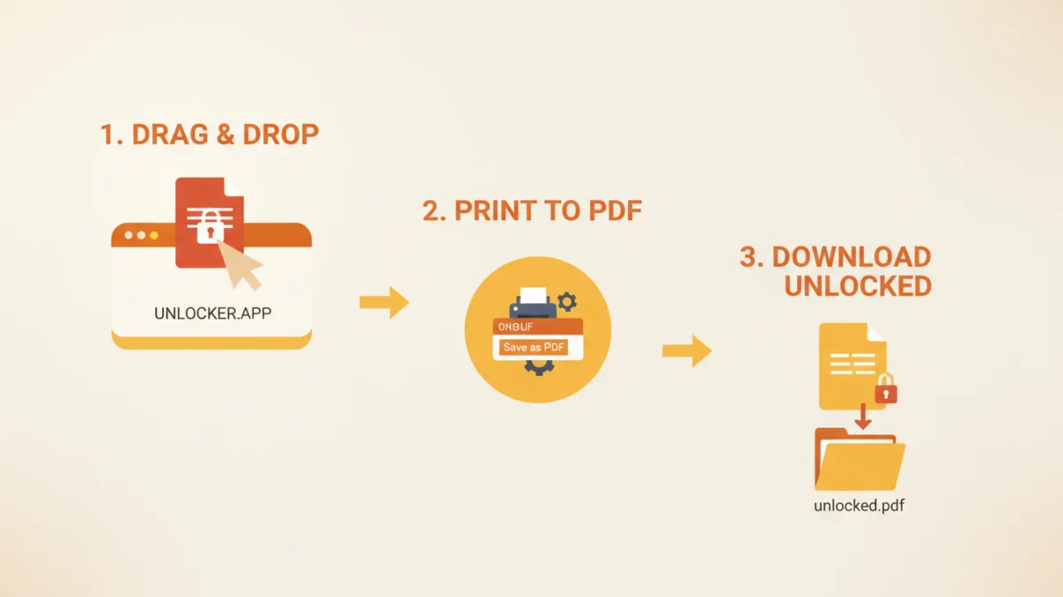 Crack Pdf Password Protection Using - Step by Step Infographic