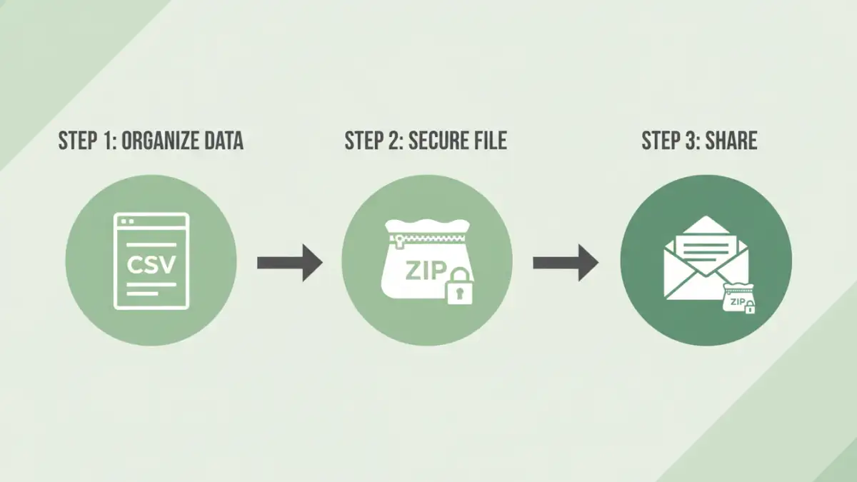 Csv File Security - Step by Step Infographic