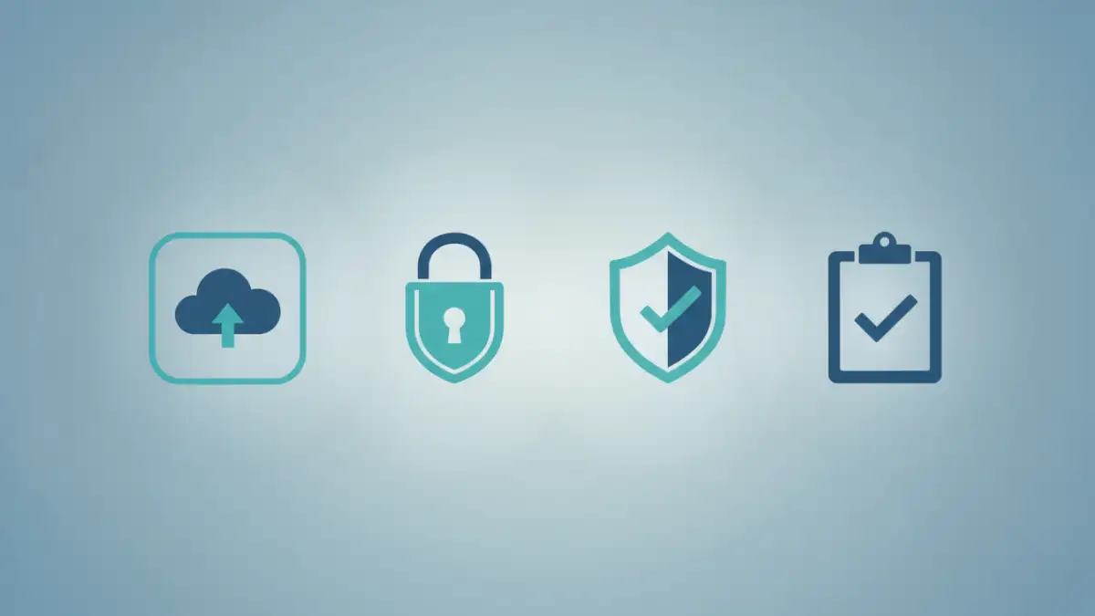 document safety checklist Featured image of a document safety checklist with icons for security and protection.