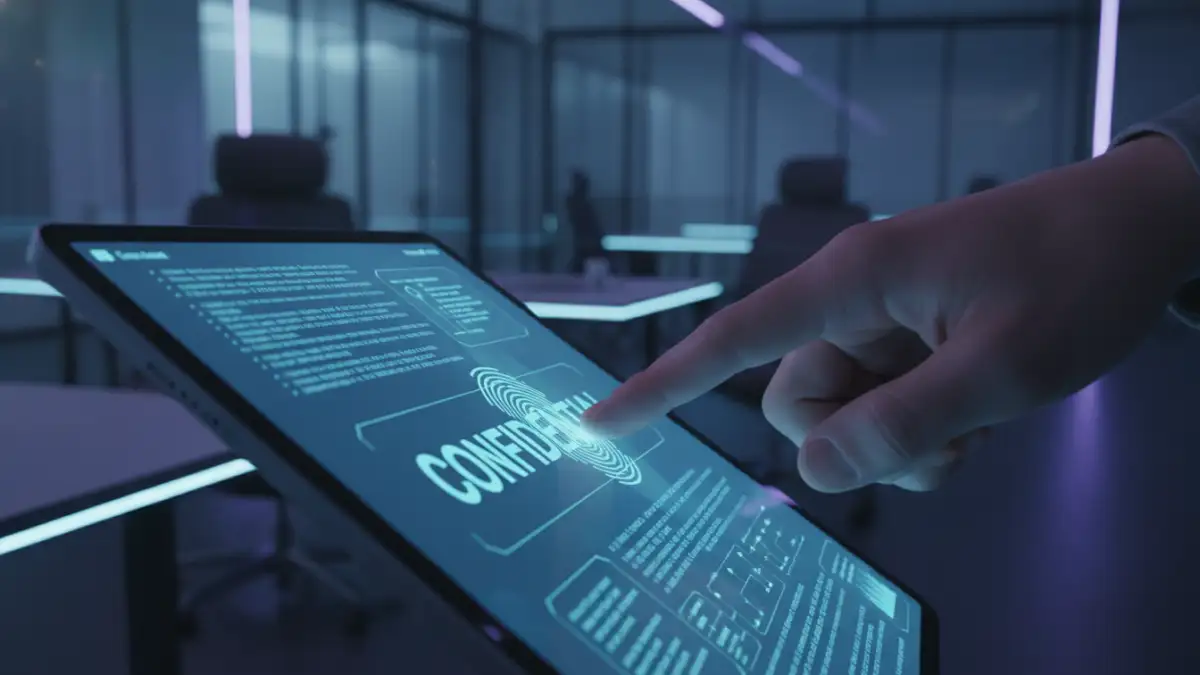 document security GDPR - Biometric security for accessing confidential documents