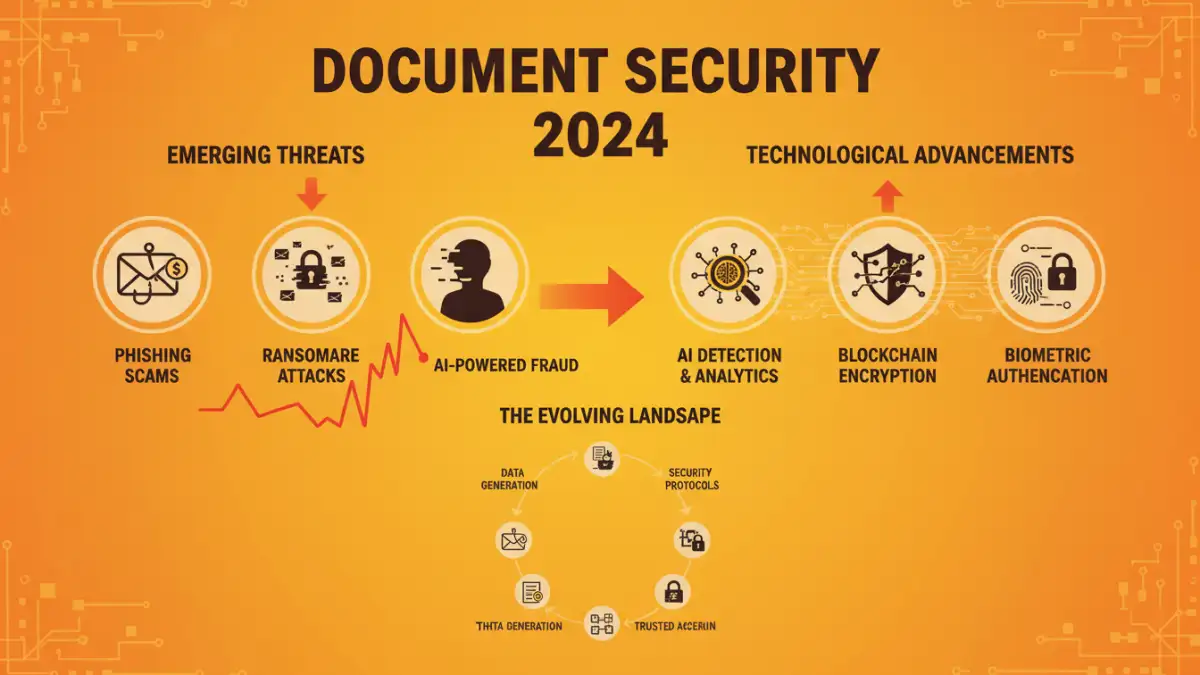 document security report document security report - Infographic on 2024 document security trends and solutions