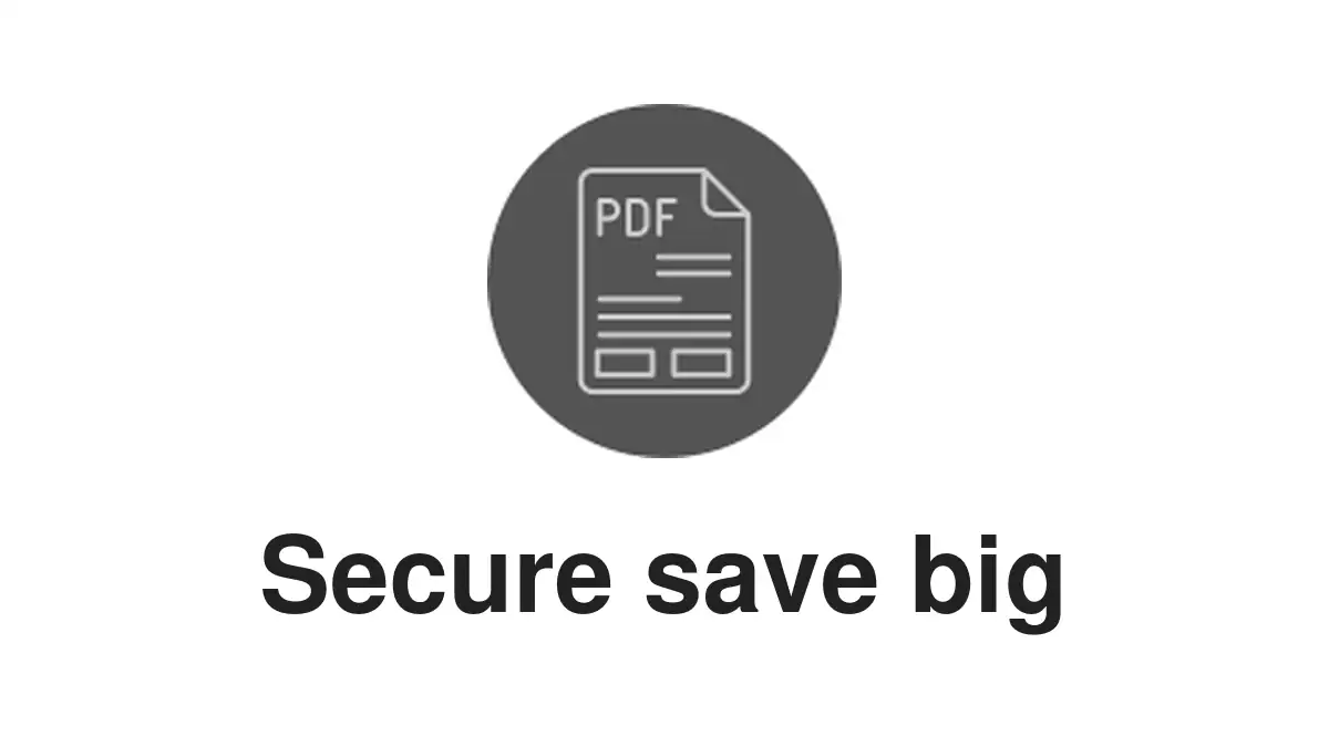 Infographic showing flow from security investment to document security savings and averted costs.