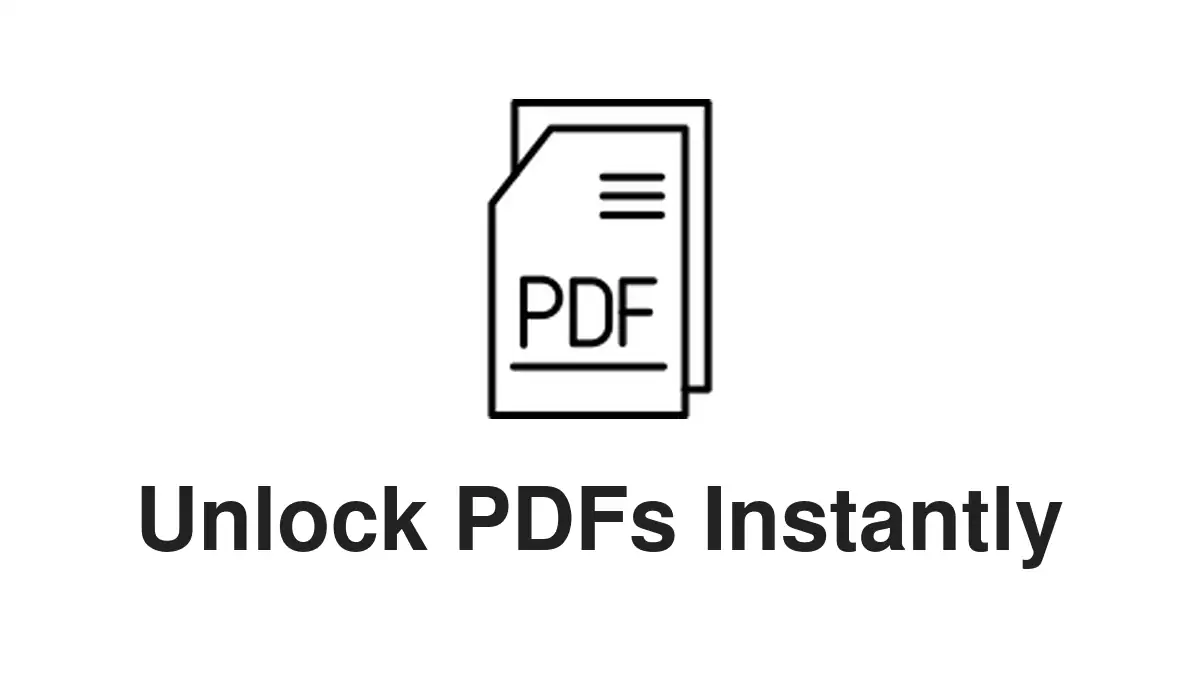 Illustration of an unlocked PDF document symbolizing emergency pdf unlock