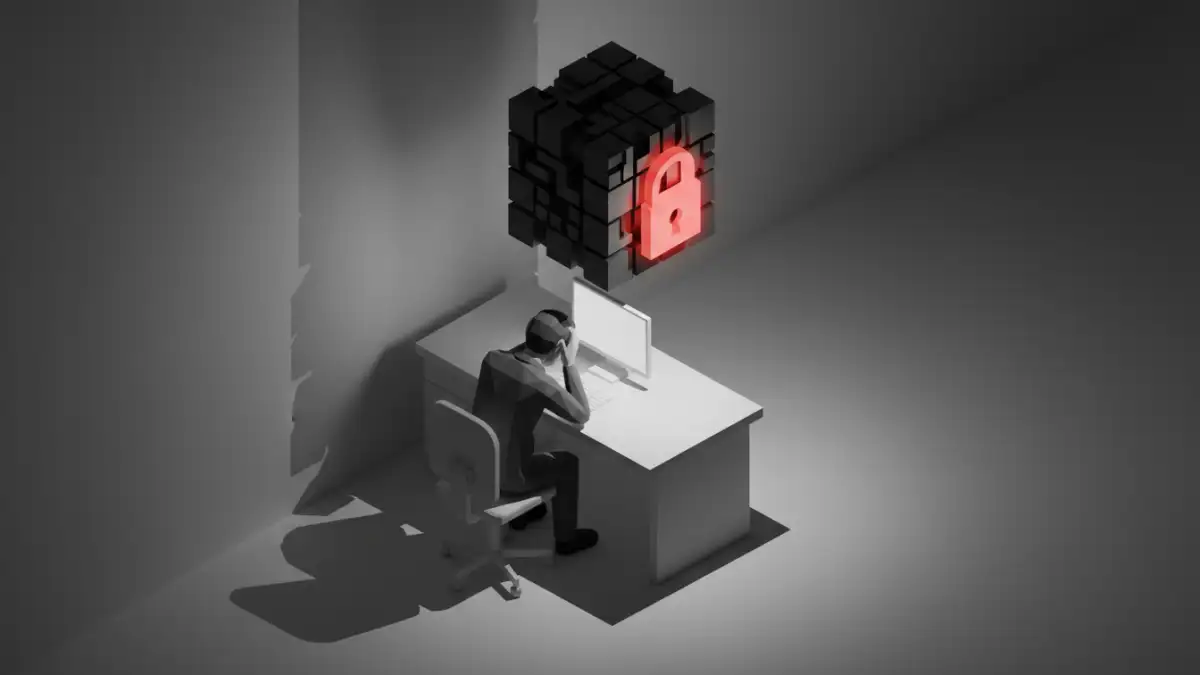 encrypted archive file password - Illustration of the frustration of being locked out of an important encrypted file.