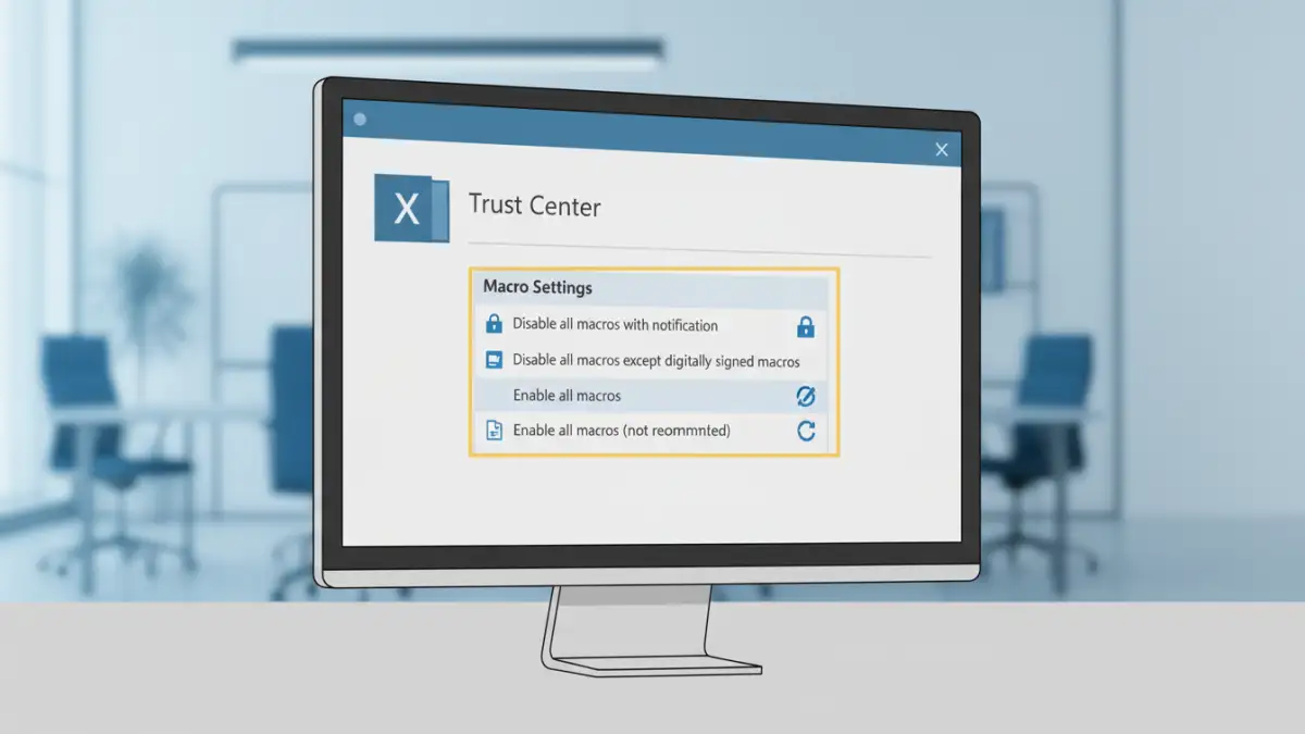 excel file security - Configuring macro security settings in Excel for enhanced file protection