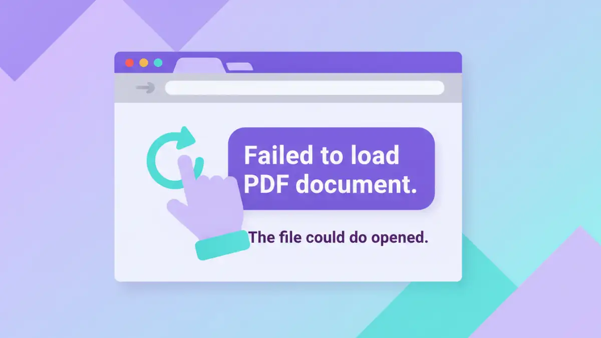 Failed to Load PDF Document: Why Your PDF Fails to Load and How to Fix It