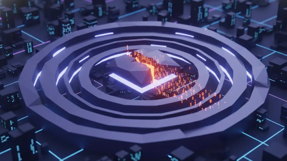 file security breakdown - An abstract representation of an encryption weakness in a file's security layers.