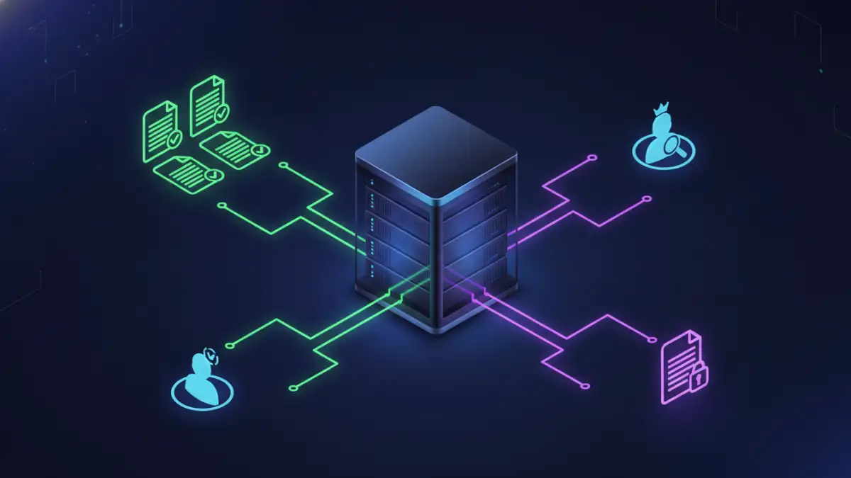 government document password policy - A diagram showing how Role-Based Access Control limits user access to specific documents.