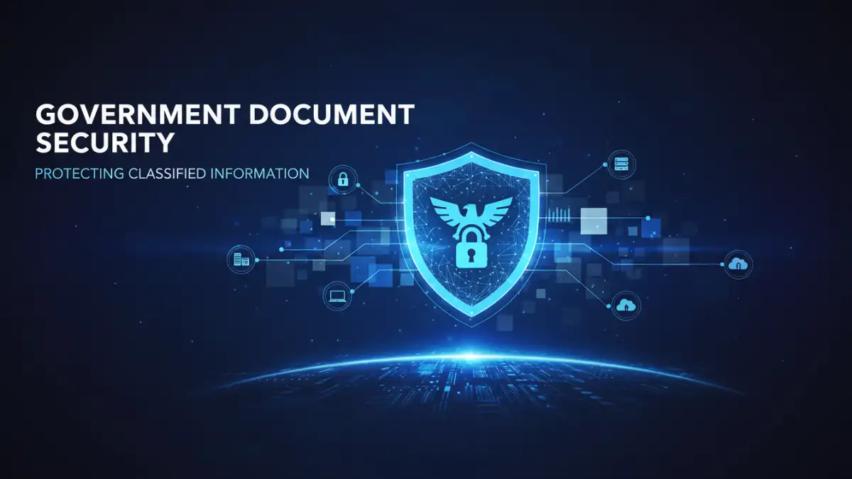 government document security - Infographic breaking down the key components of a document access log.