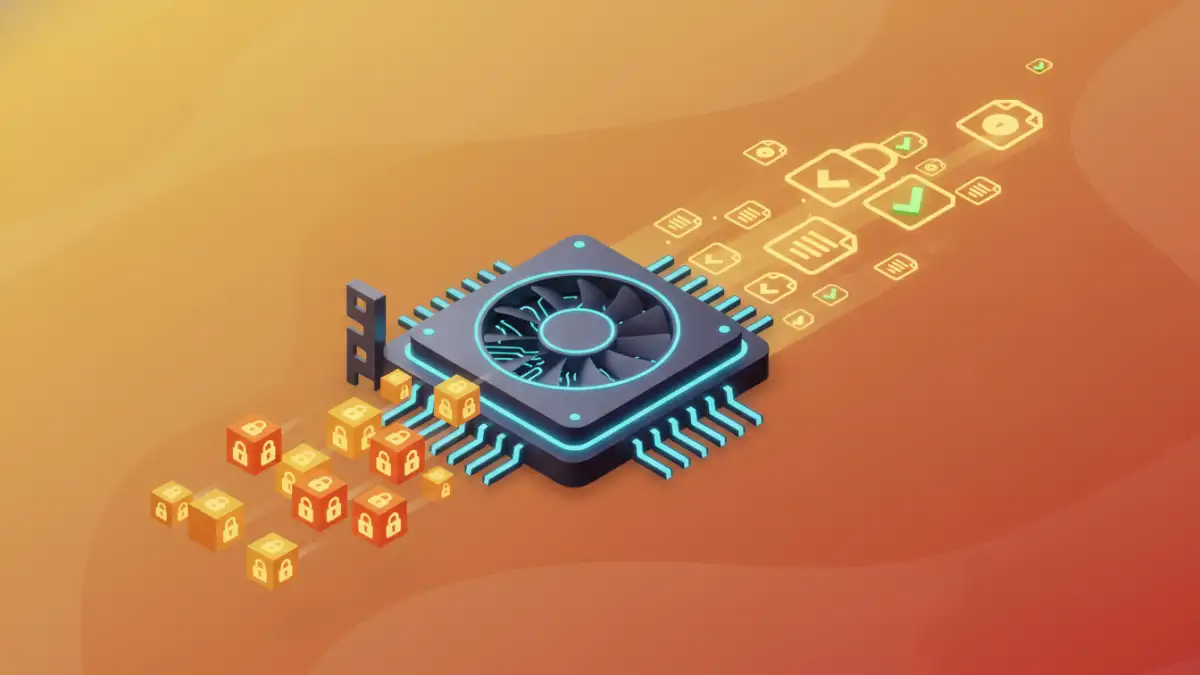 how file password removers work - An illustration showing a GPU accelerating the process of a brute force attack on a PDF.