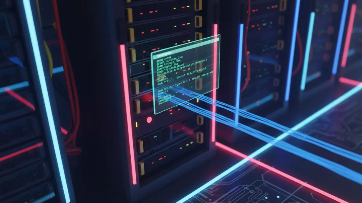 Server infrastructure visualizing large text file processing