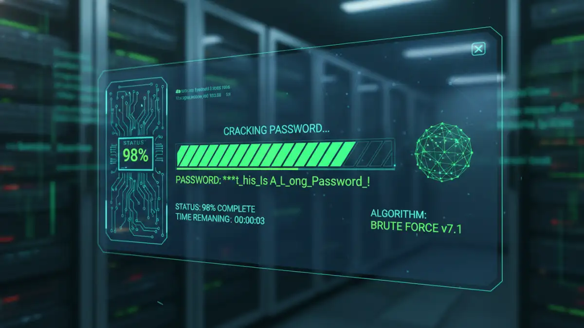 lost rar file password - A visual of a password recovery tool using a brute-force attack on an encrypted RAR file