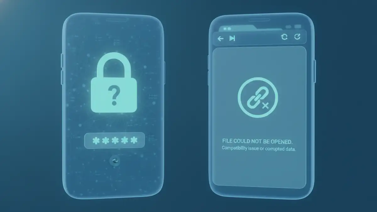 Mobile Browser Password Protected File: Why Your Phone Struggles with Locked Files