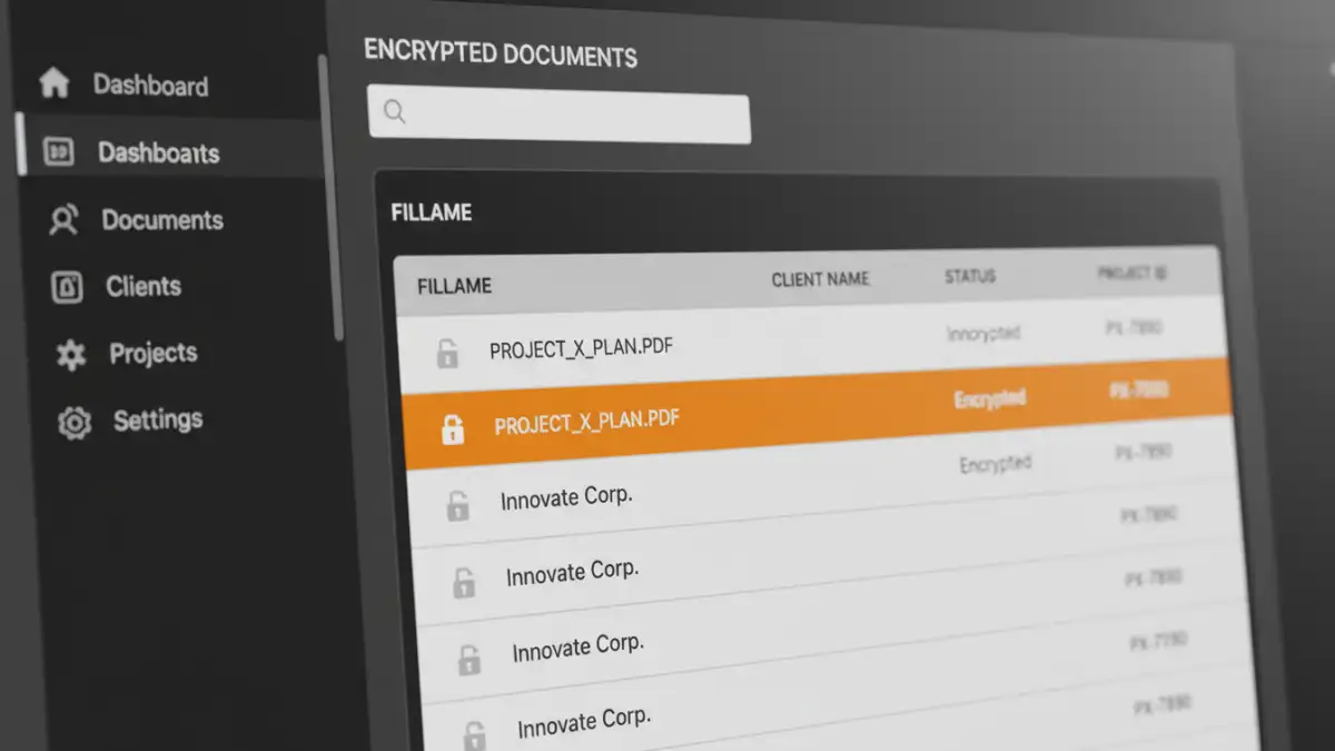 organize secure pdf A Document Management System using metadata columns to organize secure PDFs.