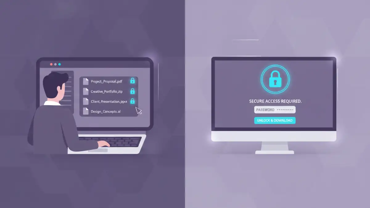 password protect document portfolio - Visualizing secure document sharing for password-protected portfolios