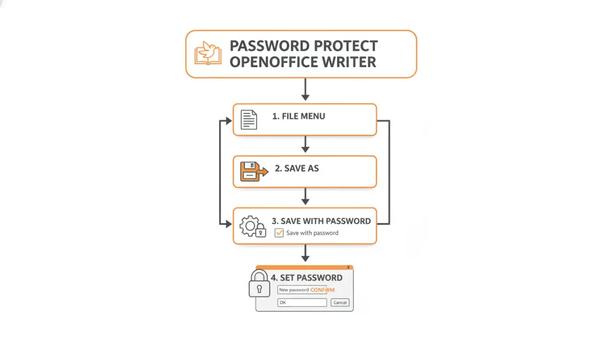 Step-by-step guide to password protect OpenOffice Writer documents