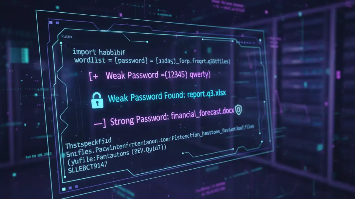 password strength audit password strength audit - A script running in a terminal to perform an automated password strength test on encrypted files.