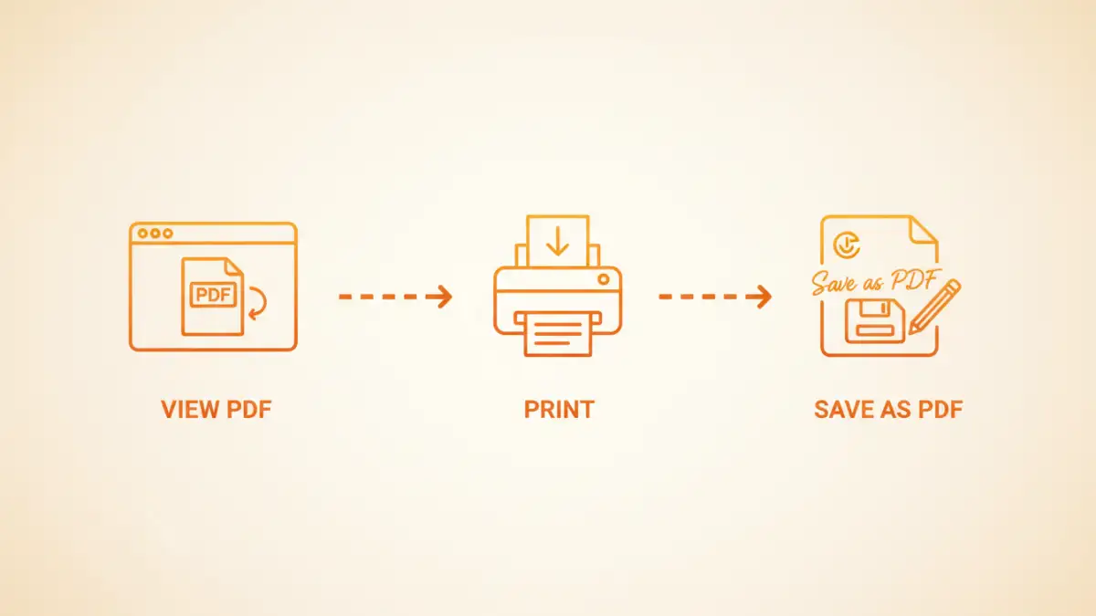 pdf password prompt loop pdf password prompt loop - Infographic showing the 3-step 'Print to PDF' trick for solving password loops.