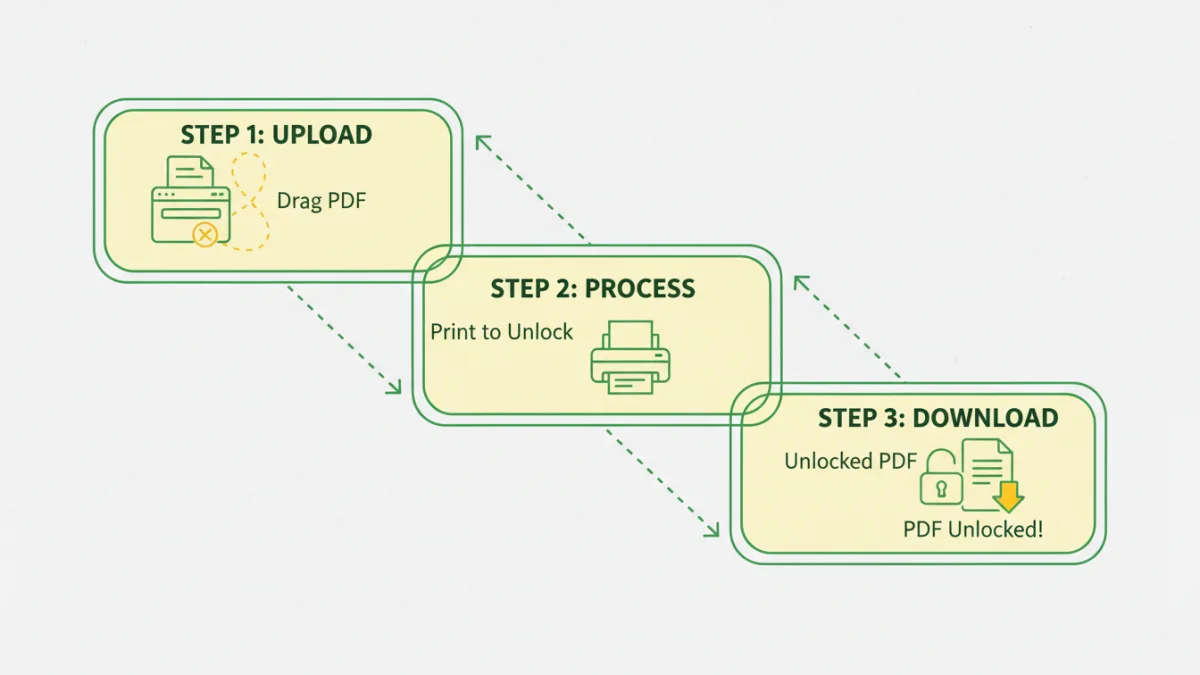 Pdf Remove Pdf Files Unlocker Passwords - Step by Step Infographic