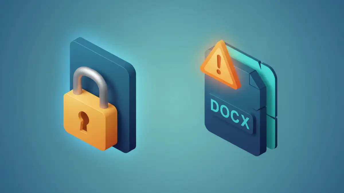 PDF vs DOCX security comparison for sensitive documents