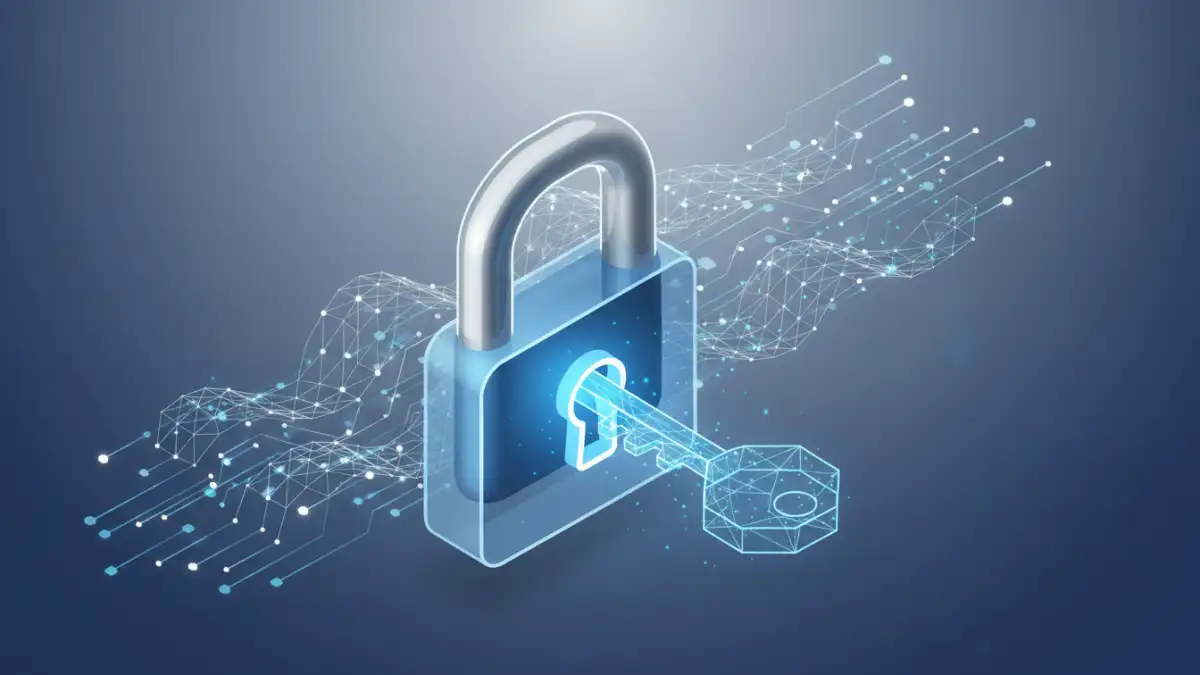 remove file encryption cloud remove file encryption cloud - Illustration of removing old file encryption with digital key and lock icon