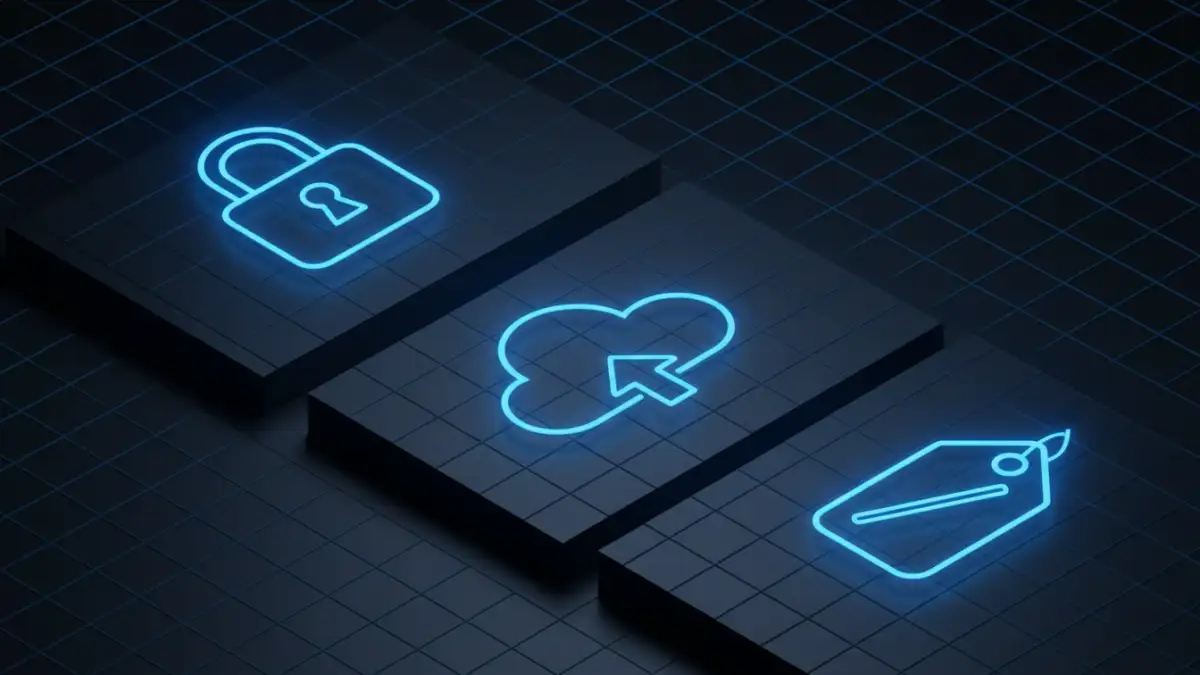 Icons representing different methods for secure batch file sharing