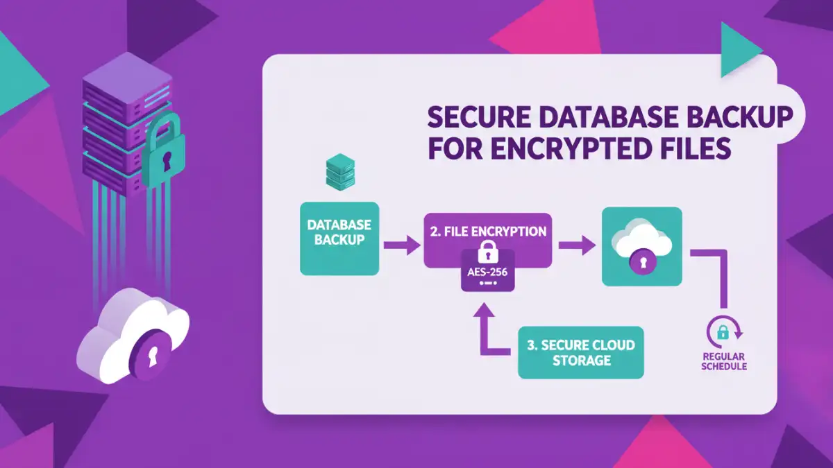 Infographic on secure database backup methods