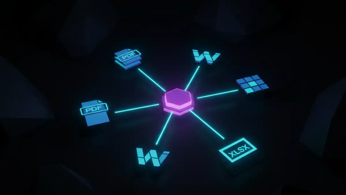 A conceptual dashboard showing access tracking across a secure document portfolio.