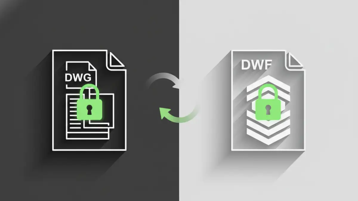 secure DWF files - Relationship between securing DWG and DWF files