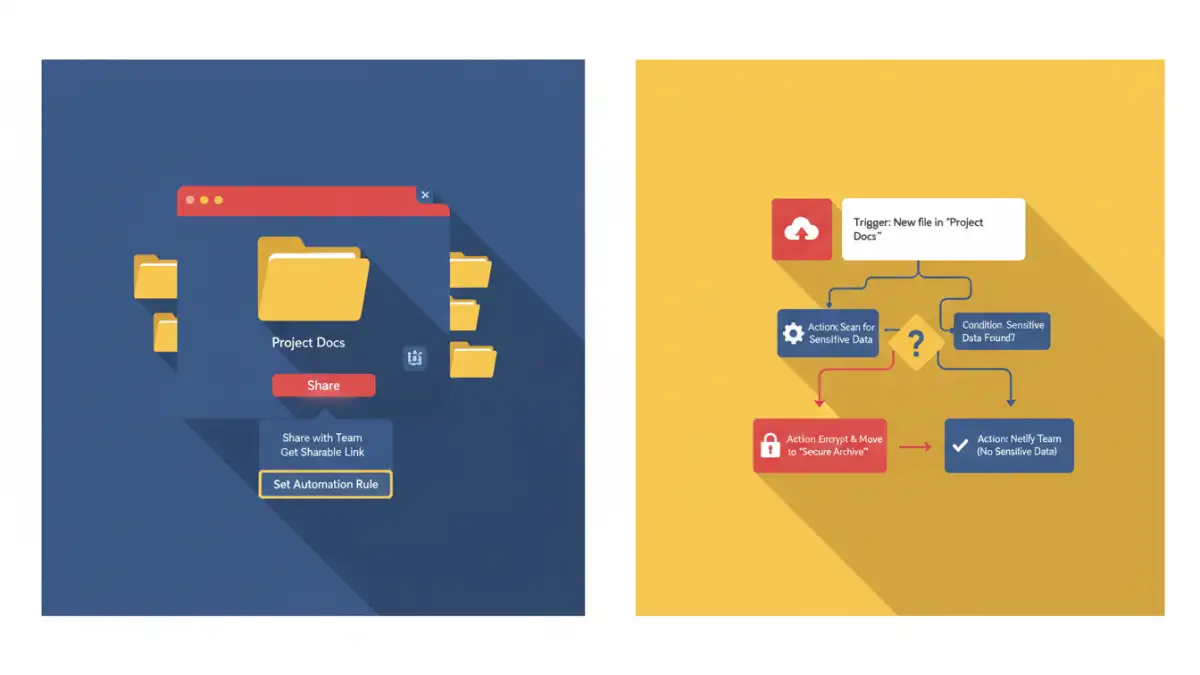Tools and platforms for implementing secure file sharing automation