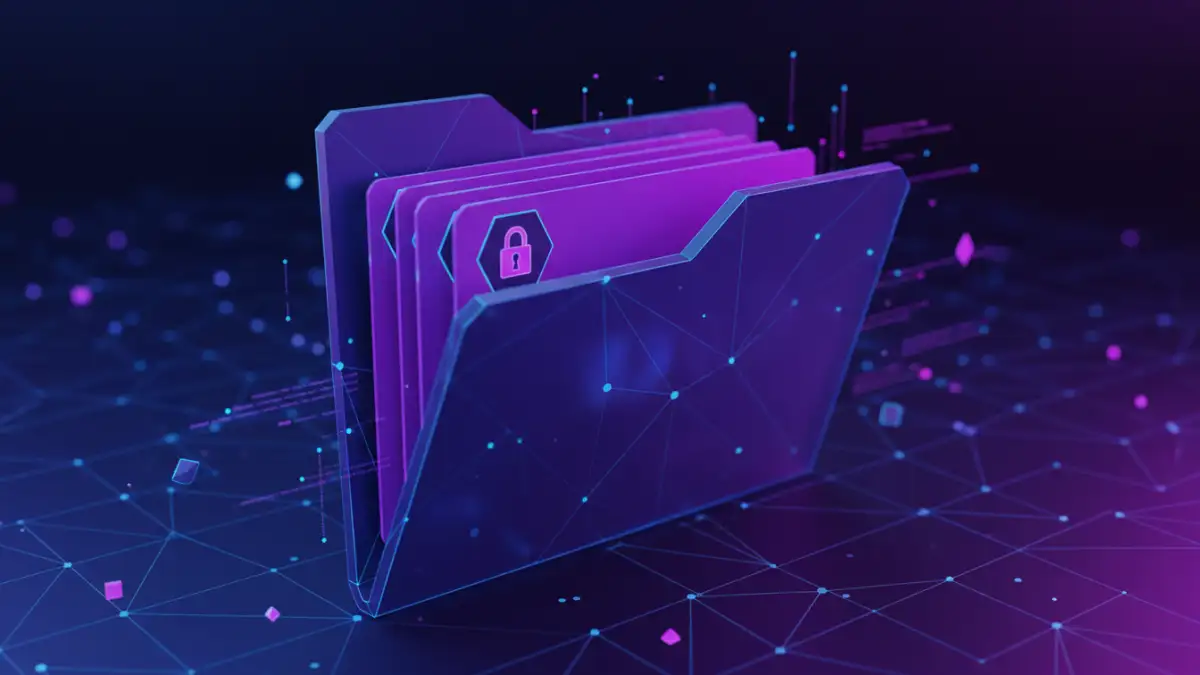 secure file sharing - Secured digital documents ready for sharing.