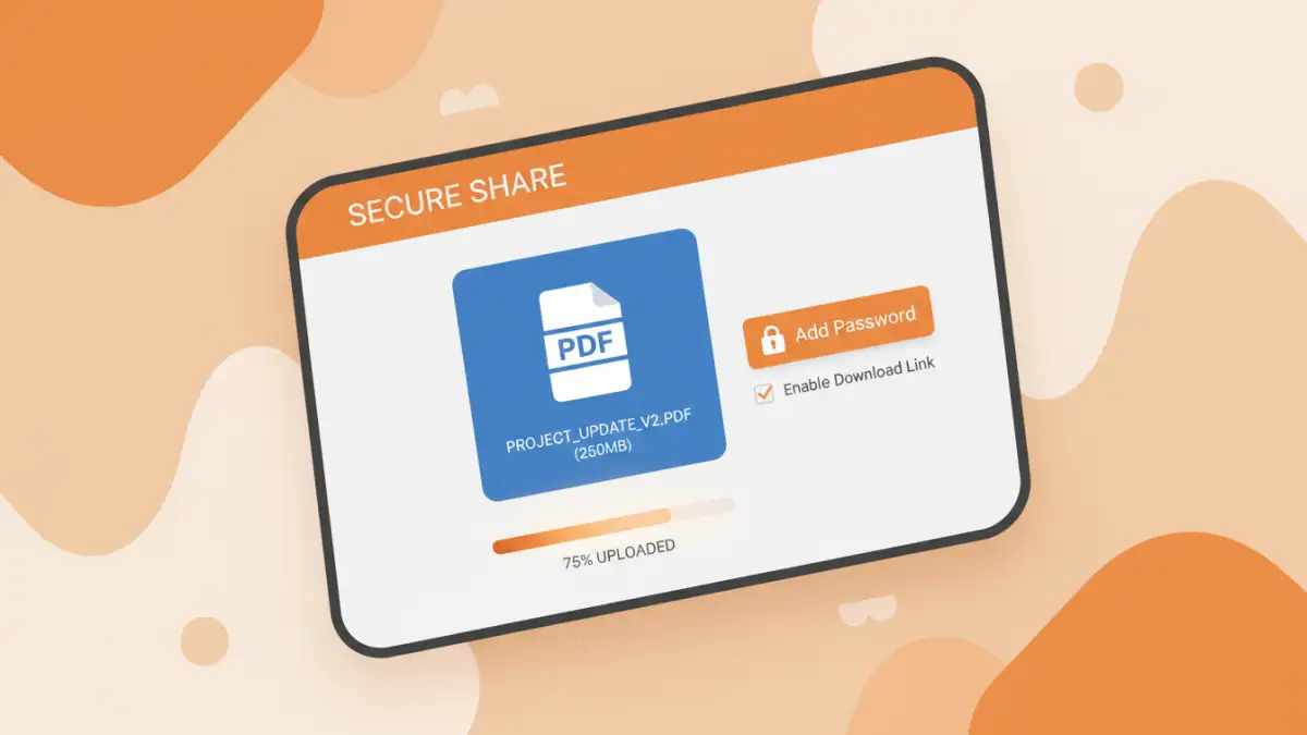 secure file sharing pdf - Using an online tool for secure file sharing of PDFs