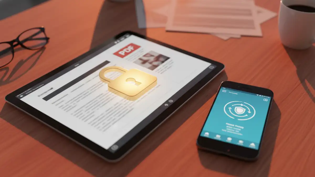 secure pdf share iphone secure pdf share iphone - Demonstration of password protected PDF access on mobile devices
