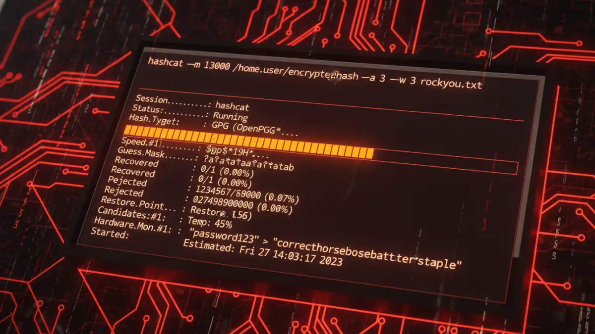 tar password recovery guide - Command line interface demonstrating tar password recovery tools like John the Ripper