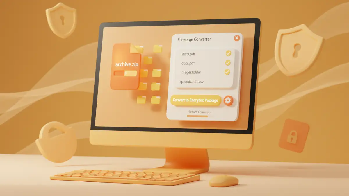 unlock archive files - Secure file conversion after unlocking archive files