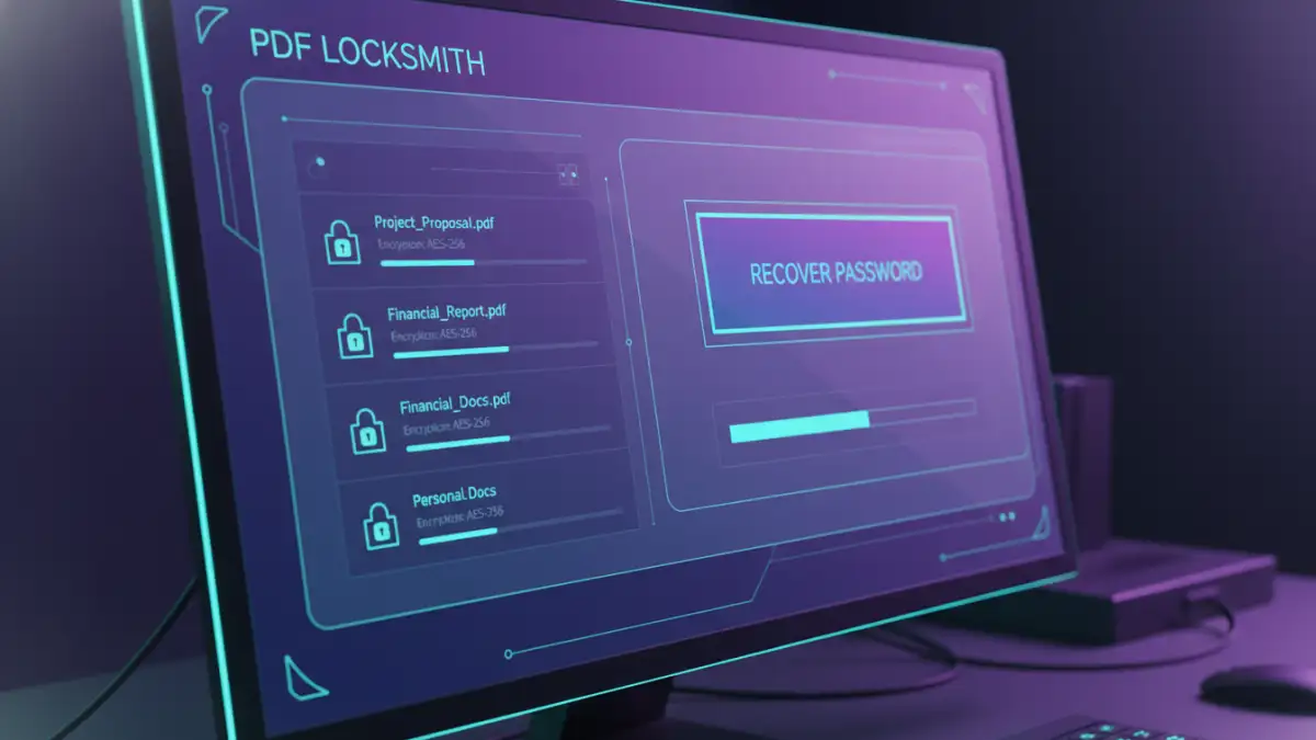 unlock pdf password tool - Desktop software for PDF password recovery