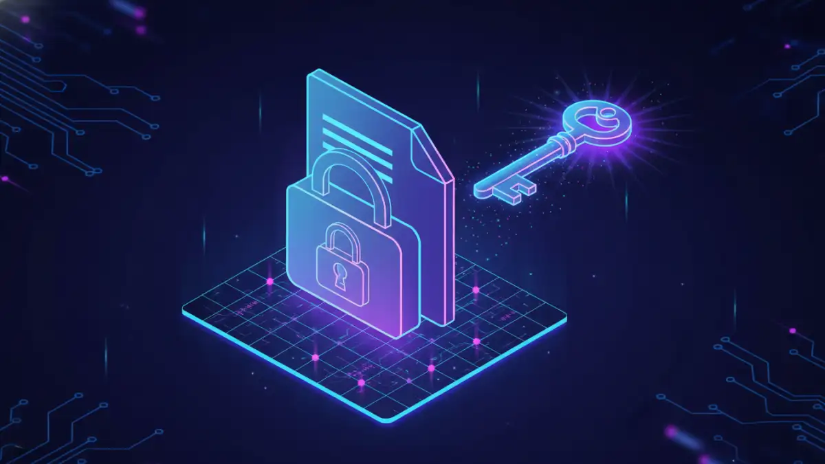 zip file password - A visual representation of unlocking a secure ZIP file with a password key